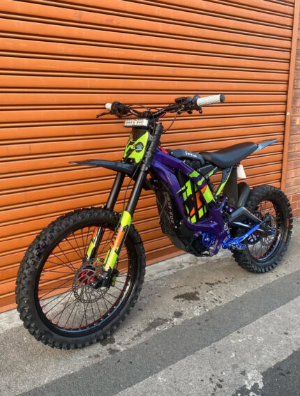 orange and blue 2023 surron light bee