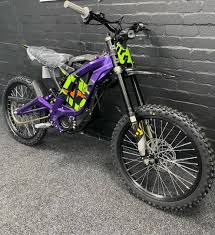 2023 black and purple sur ron light bee